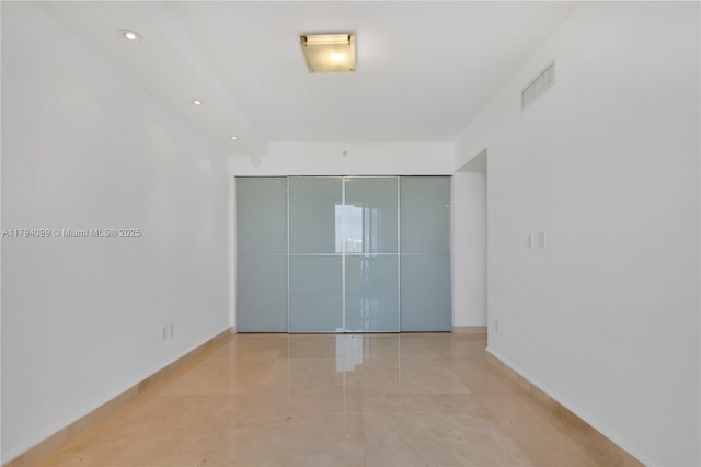 17875 Collins Ave Unit 905, Sunny Isles Beach, FL 33160 - unfurnished room with recessed lighting, baseboards, and visible vents