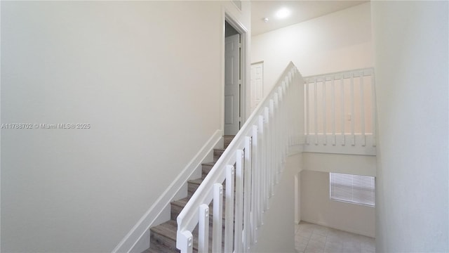 view of staircase