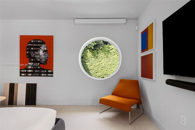 bedroom featuring baseboards