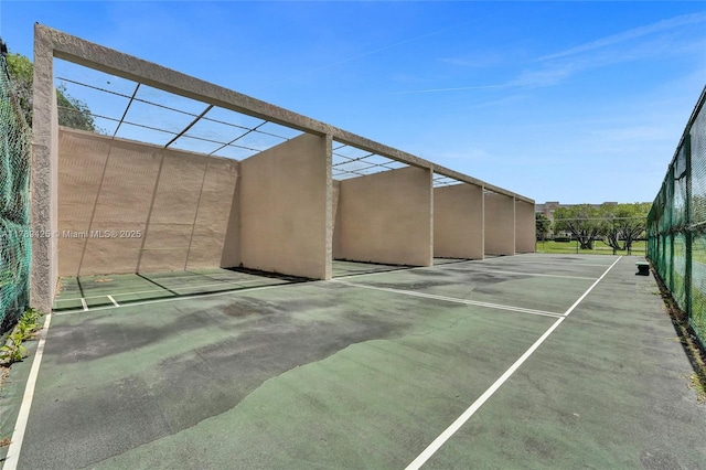 view of tennis court