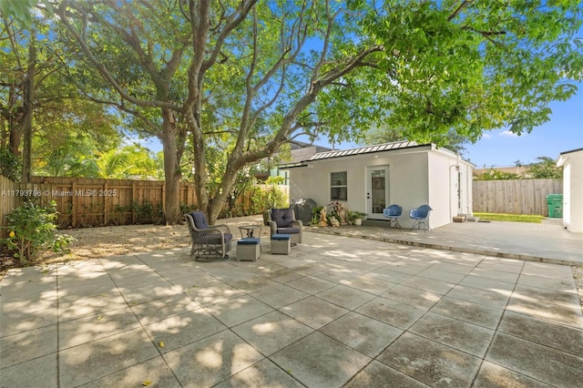 view of patio / terrace with a fenced backyard