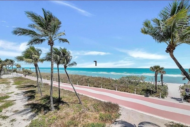 5401 Collins Ave Unit 411, Miami Beach, FL 33140 - property view of water with a beach view
