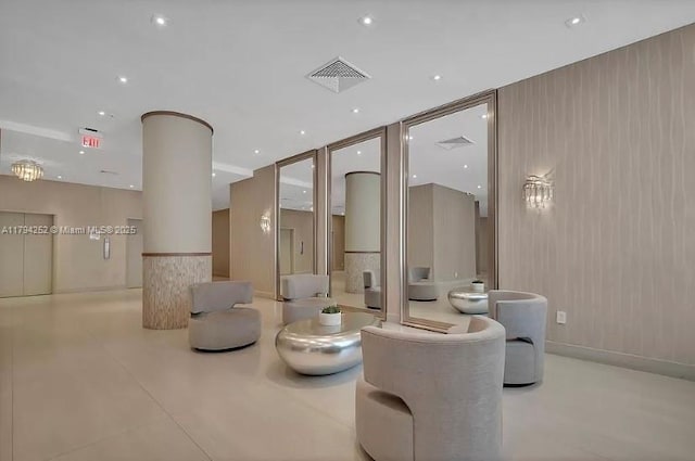 5401 Collins Ave Unit 411, Miami Beach, FL 33140 - building lobby with visible vents