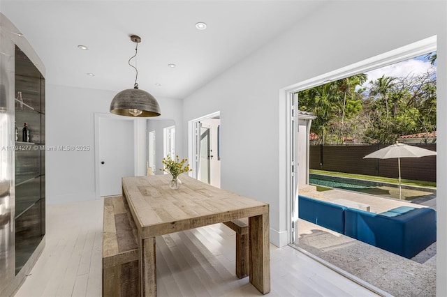 712 NE 72nd St, Miami, FL 33138 - interior space with baseboards, concrete flooring, and recessed lighting