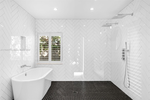 712 NE 72nd St, Miami, FL 33138 - full bath with a freestanding bath and a walk in shower