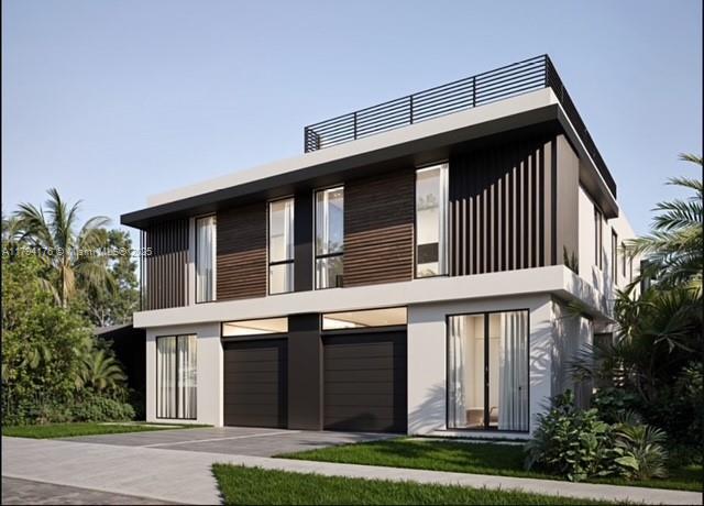 view of front of house featuring concrete driveway, stucco siding, and a garage