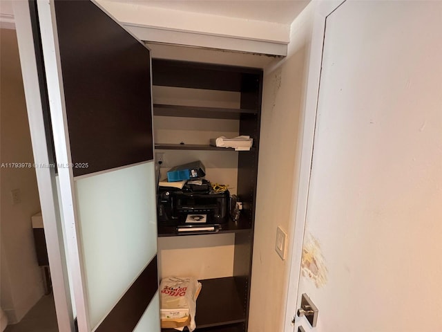 view of closet