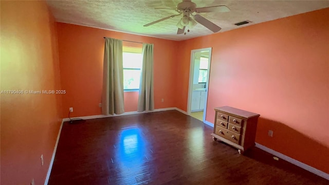 10737 SE Seaspray Ct, Hobe Sound, FL 33455 - spare room featuring wood finished floors and ceiling fan