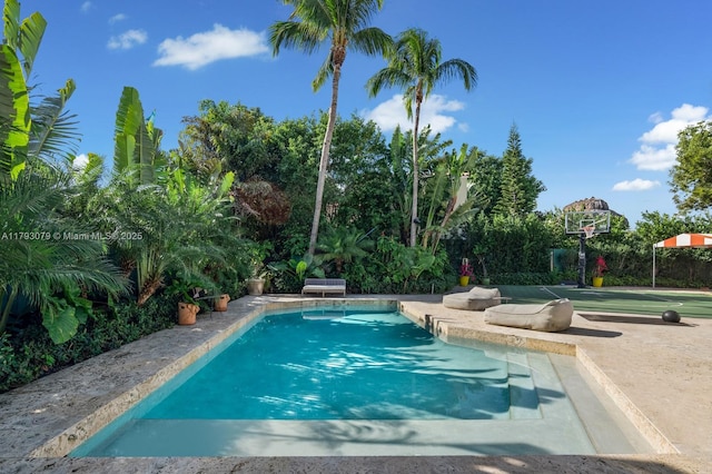 view of pool