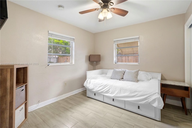 6501 Scott St, Hollywood, FL 33024 - bedroom with baseboards and ceiling fan