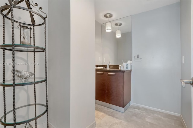 101 S Fort Lauderdale Beach Blvd Unit 308, Fort Lauderdale, FL 33316 - bathroom featuring baseboards and vanity