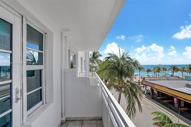 101 S Fort Lauderdale Beach Blvd Unit 308, Fort Lauderdale, FL 33316 - balcony with a water view