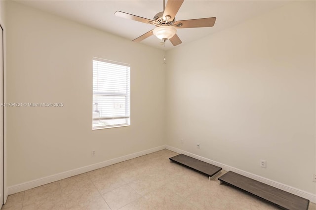 2041 SW Imperial St, Port St Lucie, FL 34987 - spare room with baseboards and ceiling fan