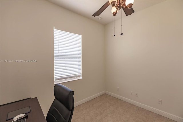 2041 SW Imperial St, Port St Lucie, FL 34987 - office space with ceiling fan and baseboards