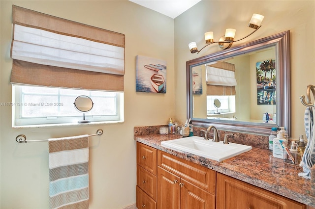 bathroom with vanity