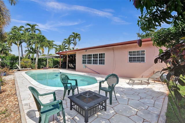11240 Sheridan St, Pembroke Pines, FL 33026 - view of pool featuring a fenced in pool and a patio