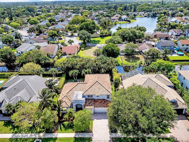 4123 W Lake Estates Dr, Davie, FL 33328 - aerial view of residential area featuring a nearby body of water