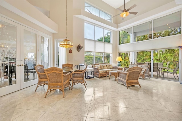 4123 W Lake Estates Dr, Davie, FL 33328 - sunroom with french doors