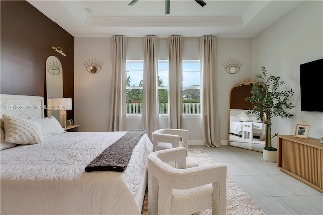 9657 Mosler Trl, Lake Worth, FL 33467 - bedroom with a tray ceiling