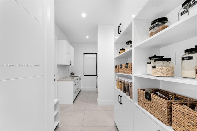 view of pantry