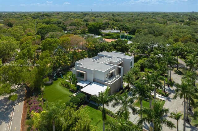 13180 Old Cutler Rd, Pinecrest, FL 33156 - view from above of property featuring a forest