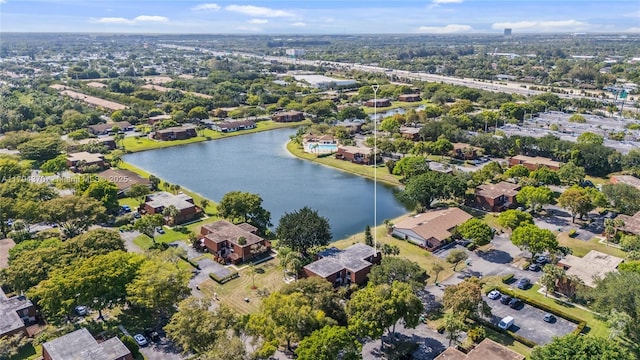 853 SW 118th Ter, Davie, FL 33325 - drone / aerial view with a residential view and a water view