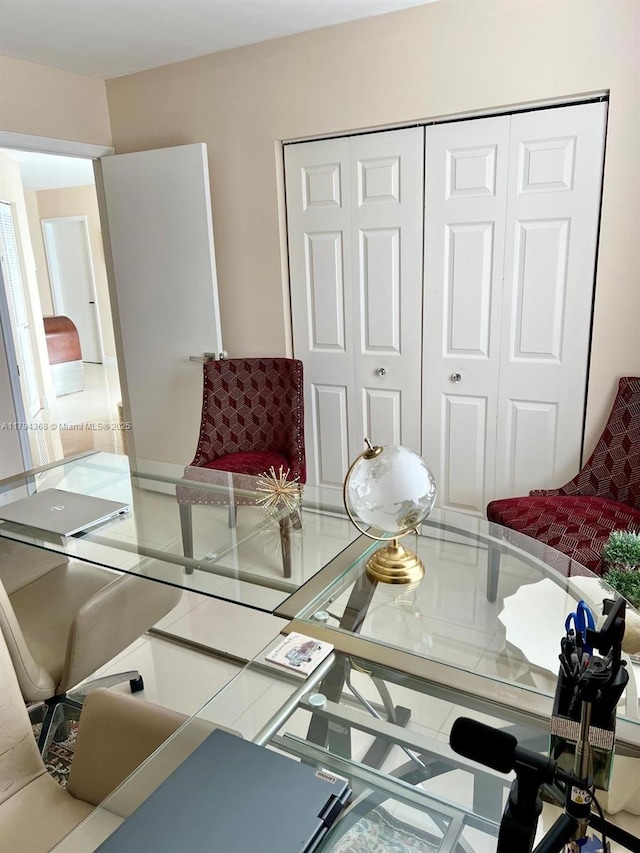 view of dining space