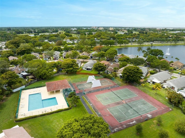 563 Lakeside Cir, Sunrise, FL 33326 - bird's eye view of a nearby body of water and a pool