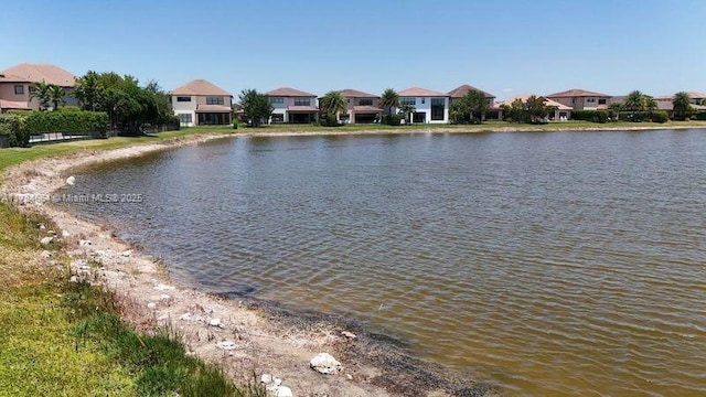 water view with a residential view