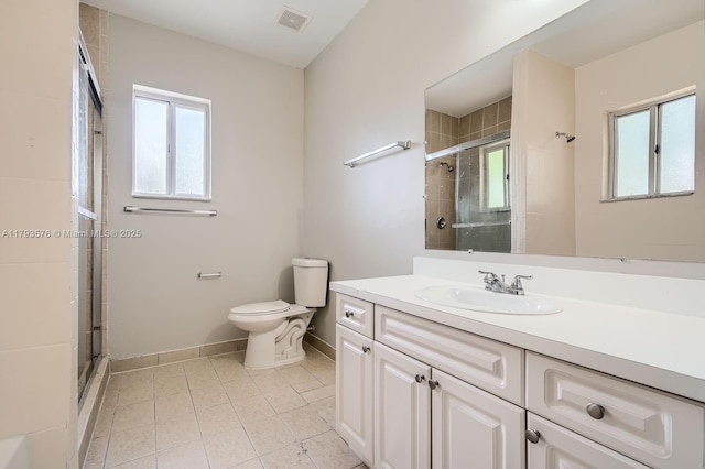 1107 NE 41st Ave, Homestead, FL 33033 - full bath with baseboards, visible vents, plenty of natural light, and a stall shower