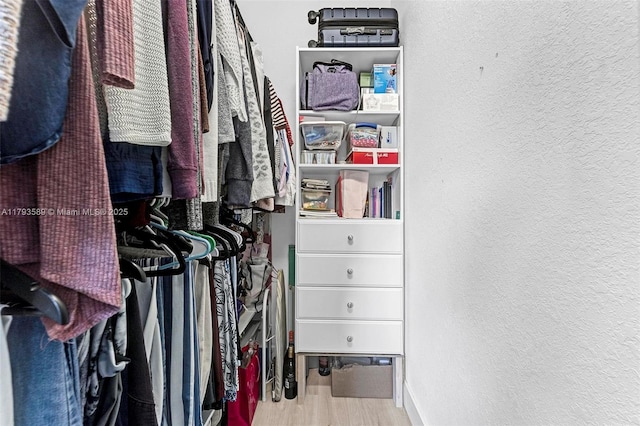 5301 Ellery Ter, West Palm Beach, FL 33417 - walk in closet with wood finished floors