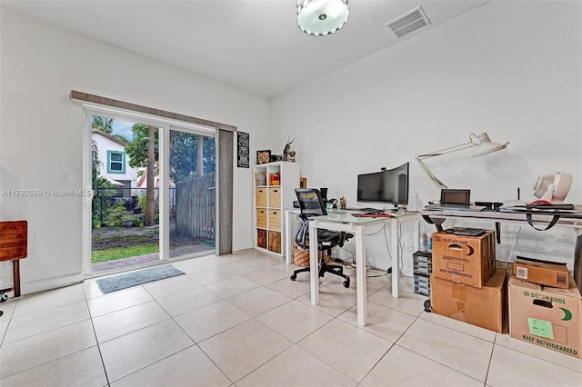 5301 Ellery Ter, West Palm Beach, FL 33417 - office area with visible vents and tile patterned flooring