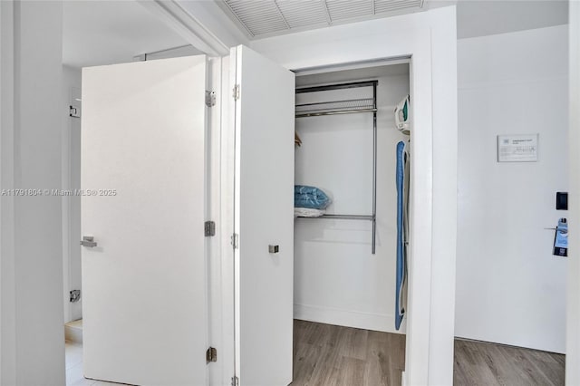 closet featuring visible vents