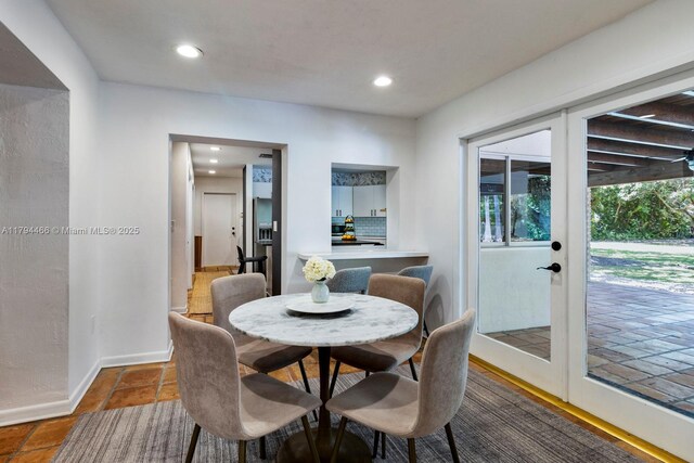 6255 SW 99th Ter, Pinecrest, FL 33156 - dining room featuring baseboards and recessed lighting
