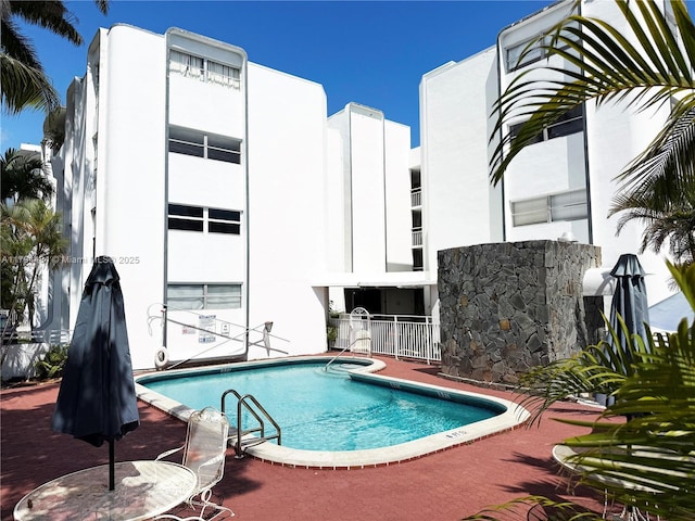 pool with fence