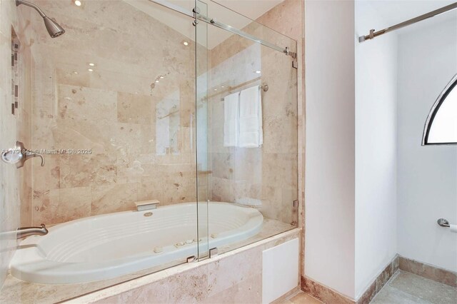 1161 Sunset Dr, Coral Gables, FL 33143 - full bath featuring tiled shower / bath and baseboards