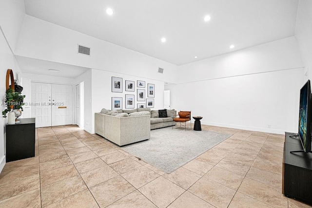 3501 Keyser Ave Unit 43, Hollywood, FL 33021 - living area with visible vents and recessed lighting
