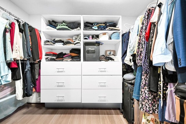 3501 Keyser Ave Unit 43, Hollywood, FL 33021 - walk in closet with wood finished floors
