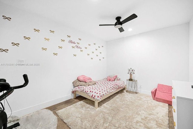 3501 Keyser Ave Unit 43, Hollywood, FL 33021 - bedroom with baseboards and ceiling fan