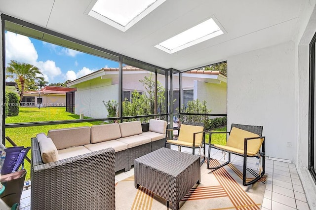 3501 Keyser Ave Unit 43, Hollywood, FL 33021 - sunroom featuring outdoor lounge area