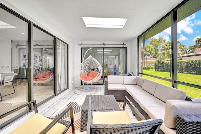 3501 Keyser Ave Unit 43, Hollywood, FL 33021 - sunroom / solarium with a skylight and an outdoor hangout area