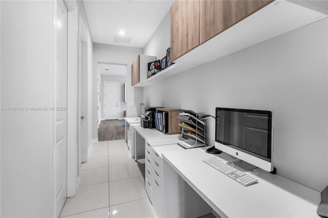 5202 S Sterling Ranch Cir, Davie, FL 33314 - home office featuring visible vents and light tile patterned flooring