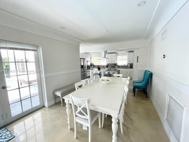 416 N Rainbow Dr, Hollywood, FL 33021 - dining room with healthy amount of natural light