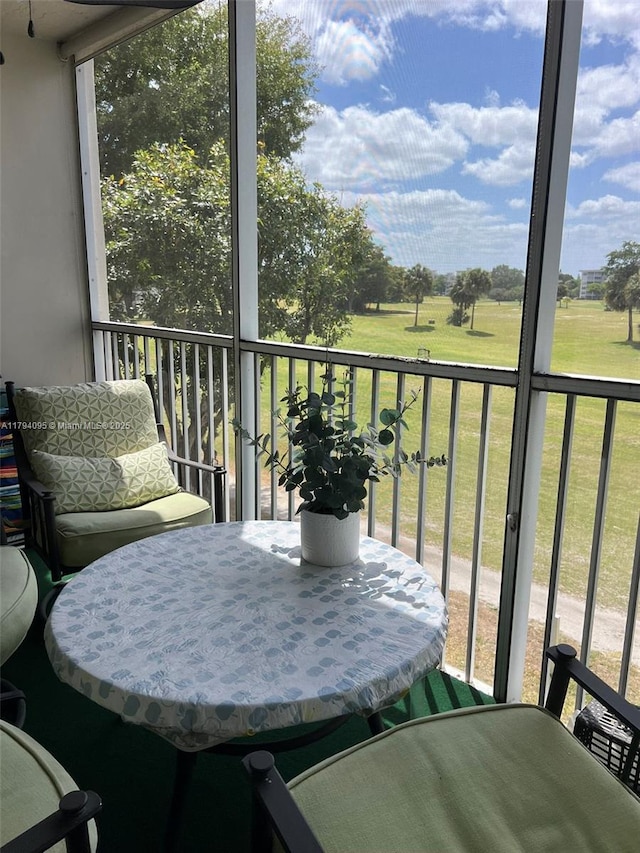 view of balcony