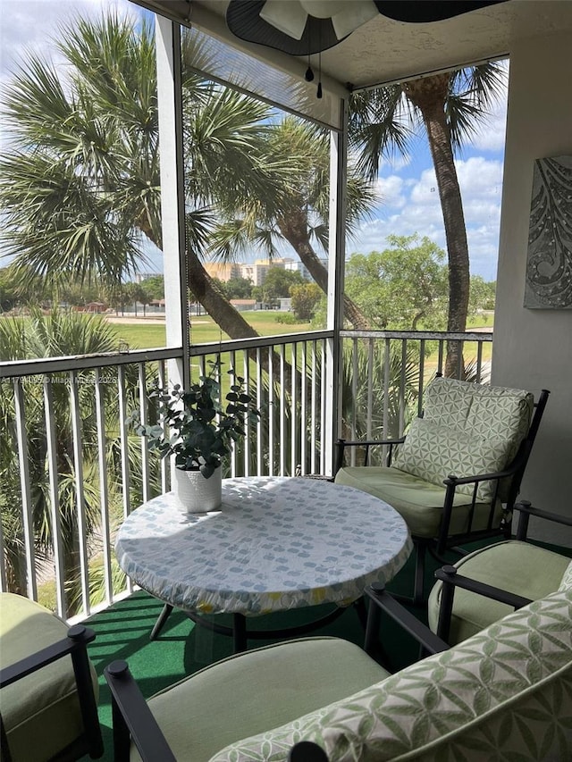 view of balcony