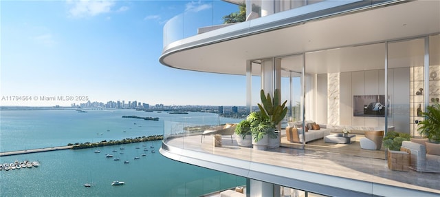 7940 W Dr Unit 1702, North Bay Village, FL 33141 - view of pool featuring a view of city and a water view