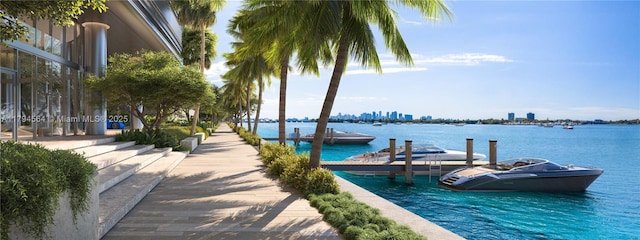 7940 W Dr Unit 1702, North Bay Village, FL 33141 - view of dock with a water view