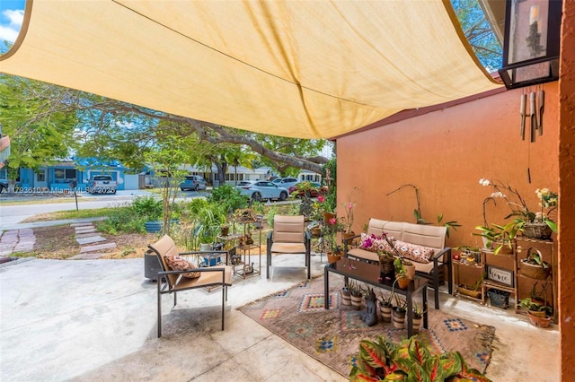 9341 Marine Dr, Cutler Bay, FL 33189 - view of patio / terrace with a residential view and an outdoor living space