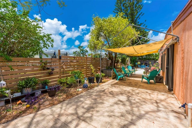 9341 Marine Dr, Cutler Bay, FL 33189 - view of patio / terrace featuring a fenced backyard
