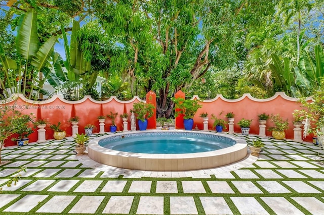 view of pool